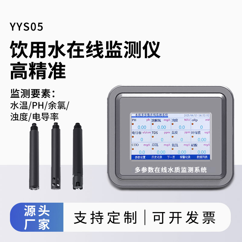 飲用水水質監測參數(水溫、ph、余氯、濁度、電導率)